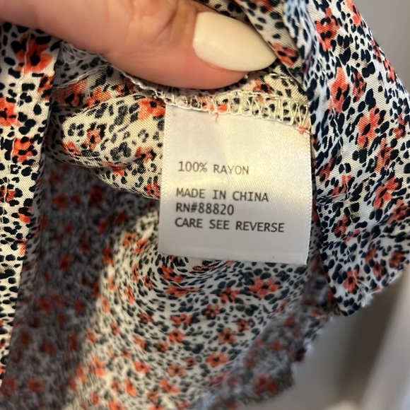 Cynthia Rowley Floral Shirt Blouse Small - Picture 5 of 10